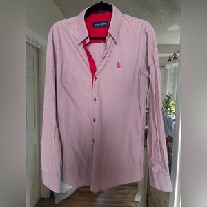 American Navigation Red Slim Fit Shirt
